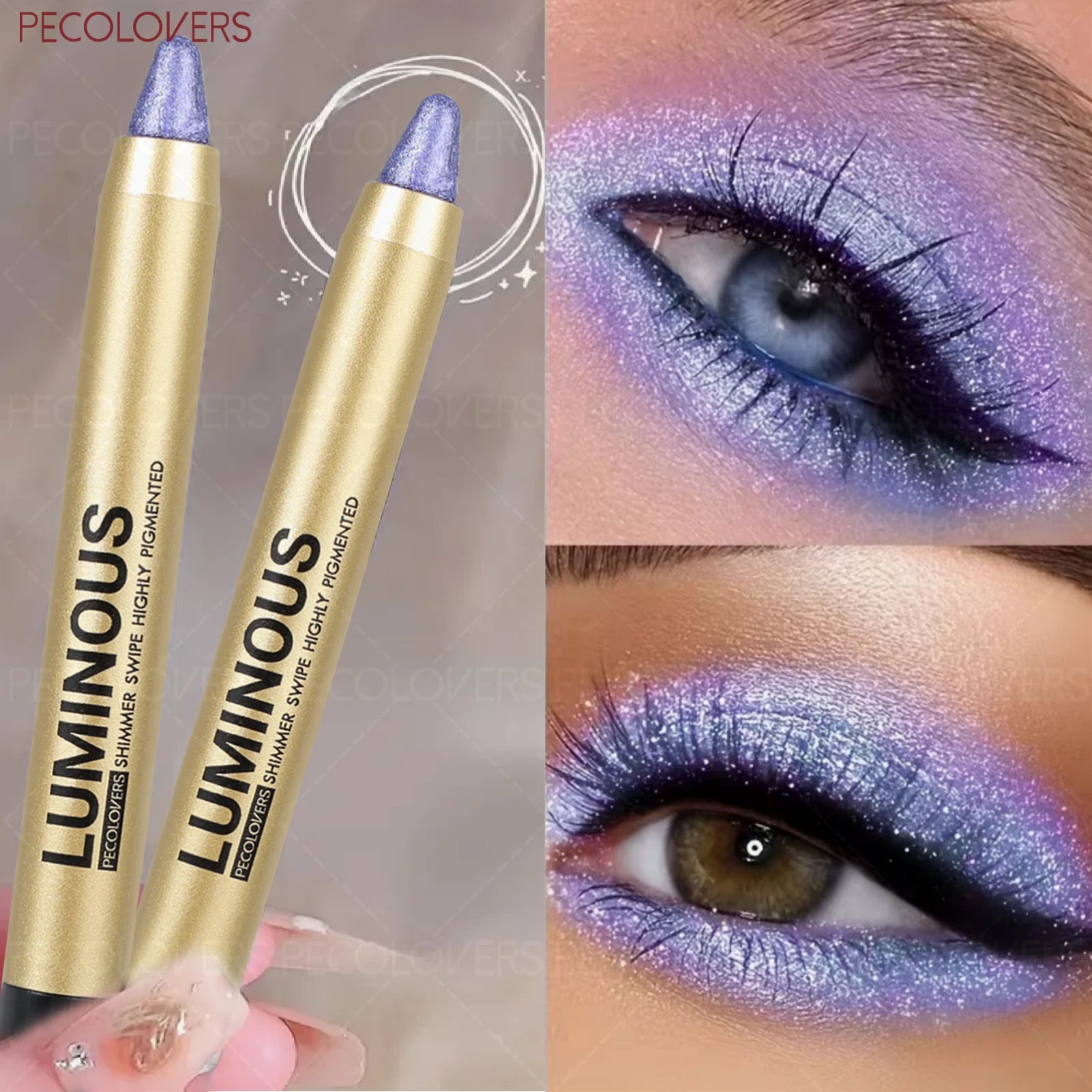 Metallic Shine Eye Highlighter Stick Smooth Blendable Waterproof Qme