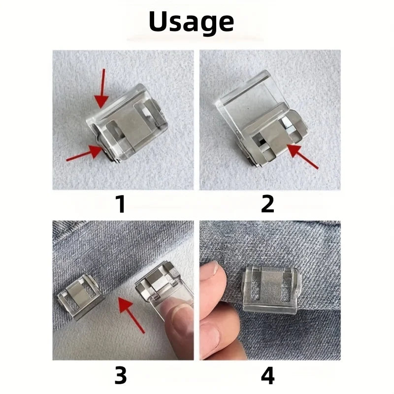 2/4/6/pcs Invisible Leg Shortening Clip, Non-Slip Pants Edge Clip, Used for Anti-Drag Pants Hem Fixing Device, Seam-Free Hidden Qme