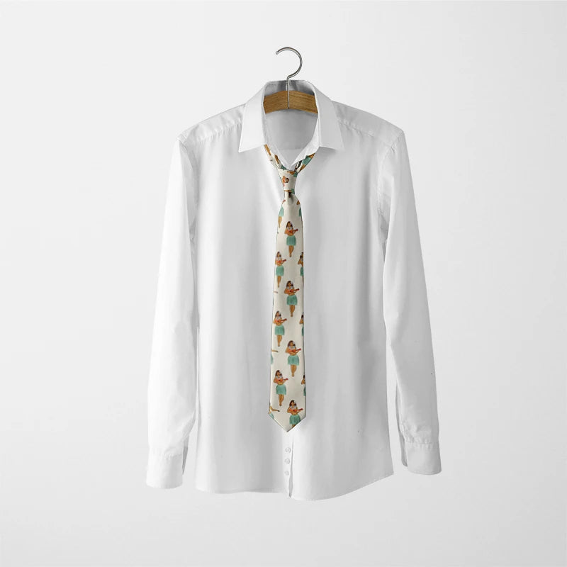 Funny Lightning Print Fashion Tie Boys Business Party Wide Polyester Qme