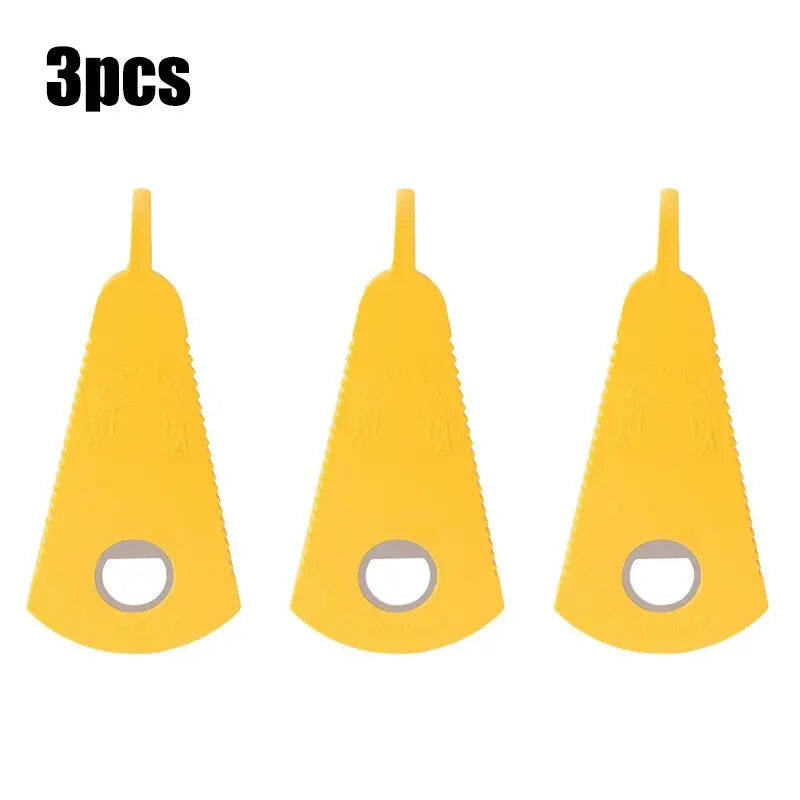 Can opener manual bottle opener capping universal bottle opener multifunctional household capping bottle opener Qme yellow 3pcs