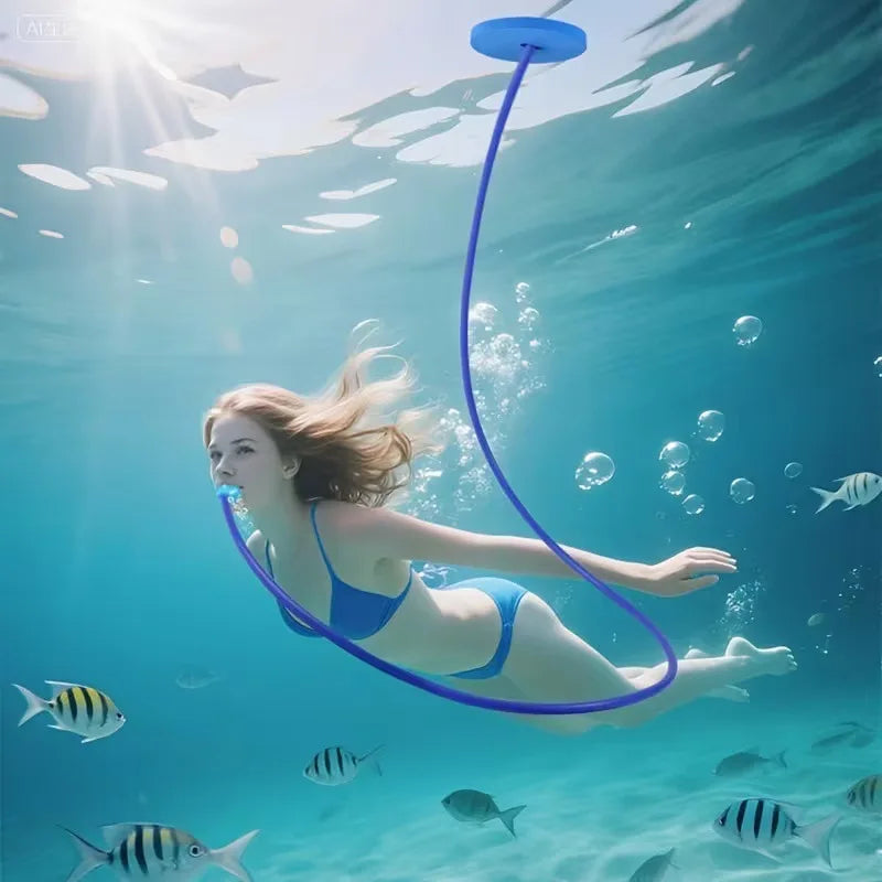 Diving Snorkeling Breathing Apparatus Underwater Exhale System Open Qme