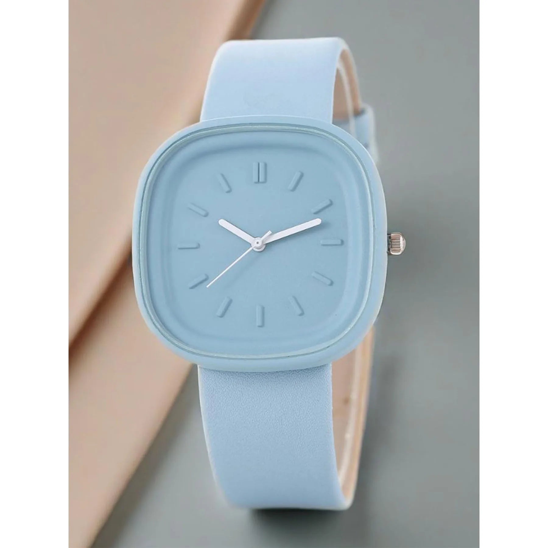 Women's Watch Macaron Series Harajuku Style Candy Color Jelly Simple High-Quality Quartz Watch Qme