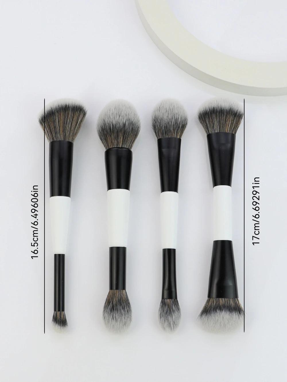 Dual-Headed Makeup Brushes Multi-Functional Makeup Brush Foundation Blush Highlighting Beauty Facial Shaping Cosmetic Brushes Qme