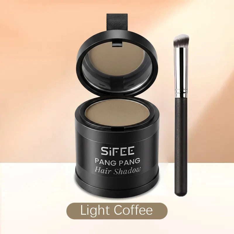 Instant Hairline Concealer Powder Applicator Brush Waterproof Hair Qme Light Coffee