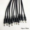 10Pcs 5.5x2.1 Plug DC male or Female Cable Wire Connector For 3528 5050 LED Strip Light. Qme male 10PCS