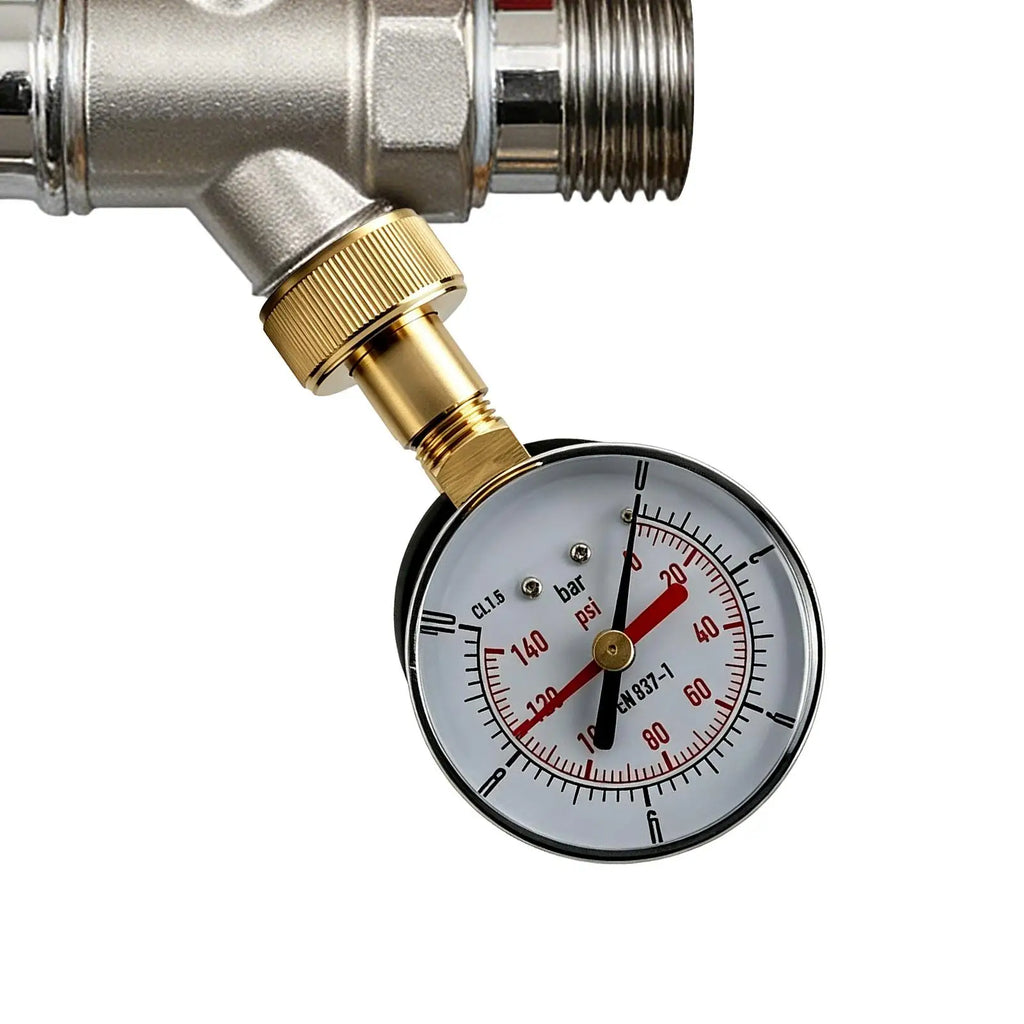 Water Pressure Tester Precision Waterproof 60-140 PSI Easy Read Qme