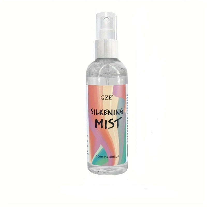GZE HAIR SILKENING SPRAY Silk Therapy Thermal Shield,tThermal-Pressing Product that Polishes, Silkens, and Smooths Curly Texture Qme SILKENING SPRAY