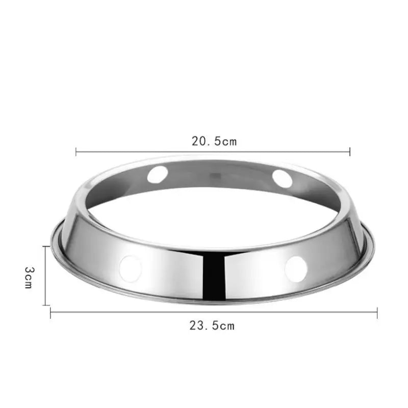 Stainless Steel Wok Ring Pot Holder Gas Stove Rack Heat Insulation Qme M