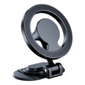 Magnetic Car Phone Holder Mount 360 Rotation Foldable Vehicles Mobile Support Car Phone Holder Stand for iPhone 15 14 13 ProMax Qme black