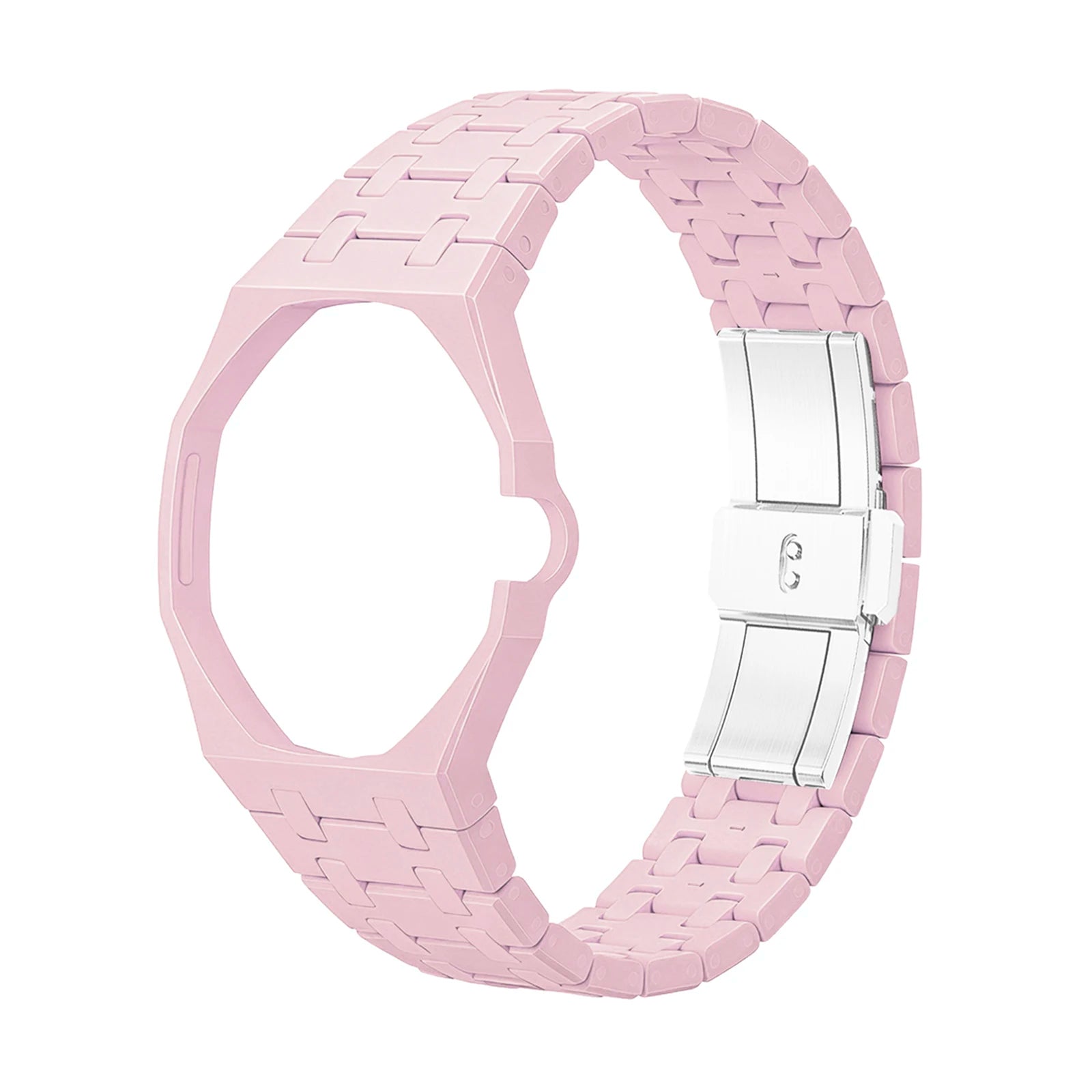 Ceramic Modification Kit for Swatch X AP Royal POP Biomaterials Watch Case + bioceramic Strap Pocket Changer To Wristwatch Qme Light Pink 3