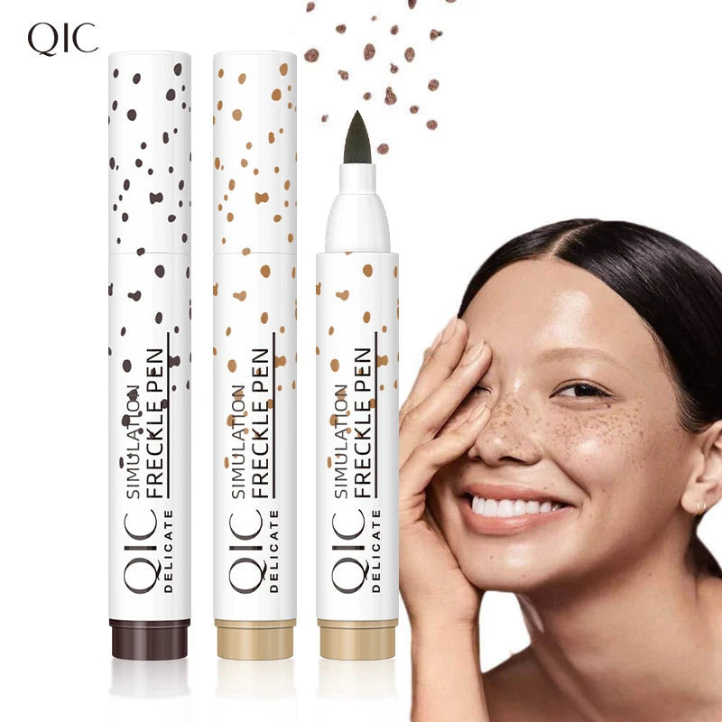 Face Fake Freckles Pen Natural Waterproof Concealer for Long Lasting Look Dot Spot Pen Makep Tool Cosmetic Qme