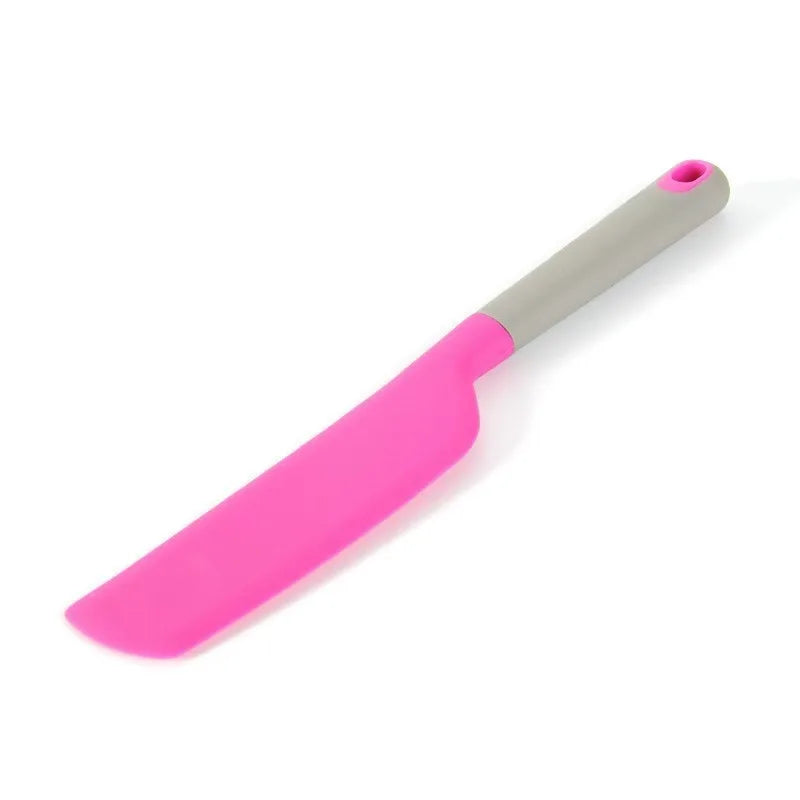 Silicone Spatula Heat Resistant Non-stick Kitchen Turner Baking Cake Qme Rose Red