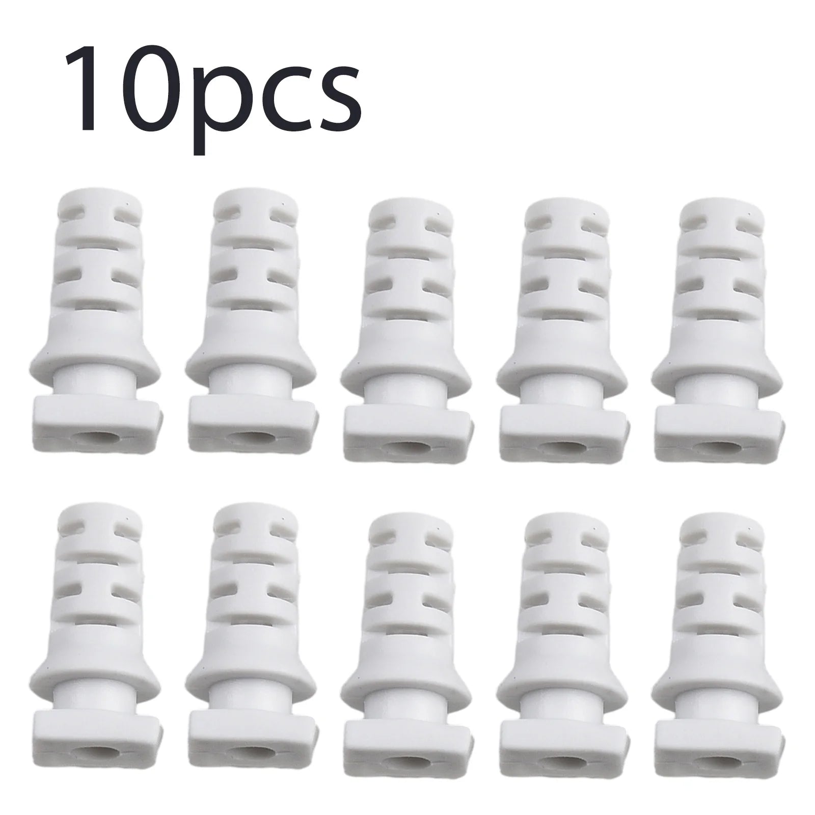 10pcs Cable Gland Connector Rubber Strain Relief Cord Power Tools 3.5/4/5mm Cable Sleeves Torsion Proof Glands Qme white