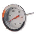 1 Pc BBQ Thermometer Stainless Steel Oven Thermometer Bimetallic Thermometer 0-500°C High-temperature Ovens Thermometer Qme Default Title