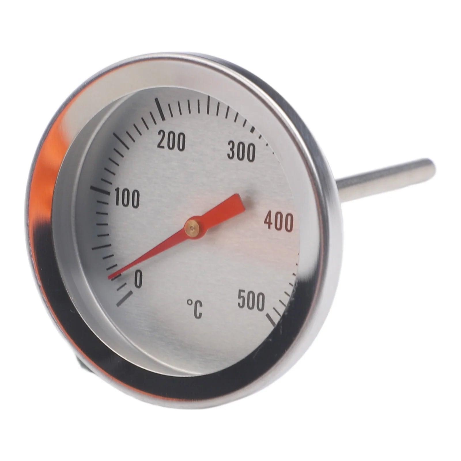 1 Pc BBQ Thermometer Stainless Steel Oven Thermometer Bimetallic Thermometer 0-500°C High-temperature Ovens Thermometer Qme Default Title