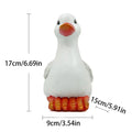 Duck Statue Cute Resin Realistic Figurine Garden Landscaping Porch Qme B CN