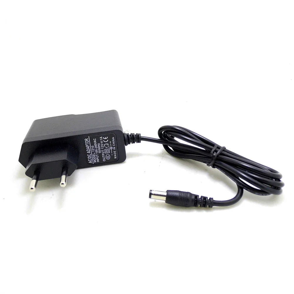 ANPWOO EU Plug AC/DC Power adapter charger Power Adapter for CCTV Camera AC 100-240V DC 12V 1A (2.1mm * 5.5mm) Qme