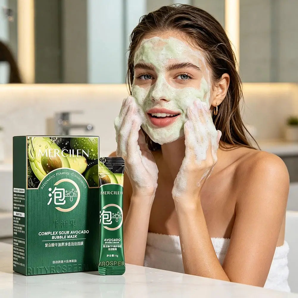 10pcs Mercilen Sea Grape Peeling Facial Masks Anti Wrinkle Moisturizing Hydrating Anti-Aging Peel-Off Face Mask Tearing Masks Qme
