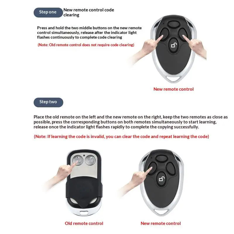 12V 24V HCS101 Standard Code 4CH Wireless Remote Controller Safety Qme