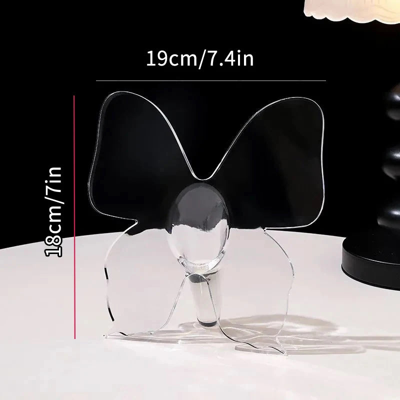 Transparent Butterfly Acrylic Flower Vase Three-dimensional Qme Default Title