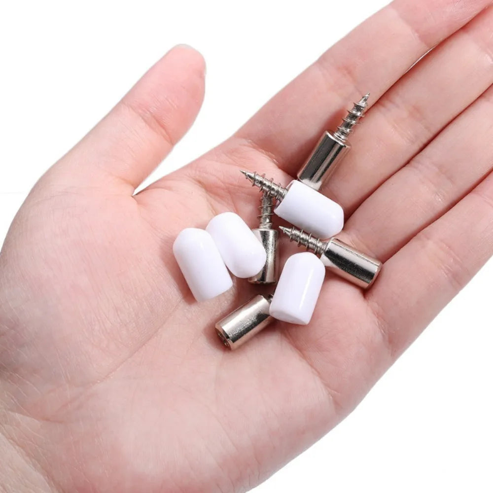 New Cross Self Tapping Screw Wardrobe Layer Plate Holder Cabinet Glass Partition Nails Fixed Screw Shelf with Non-Slip Sleeve Qme