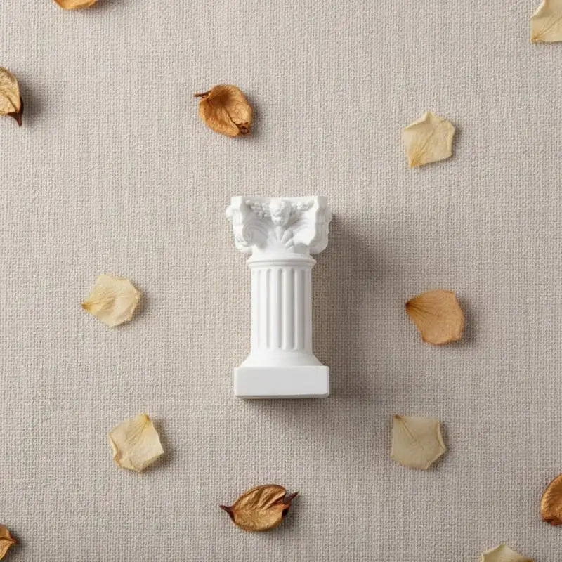 Roman Pillar Greek Column Statue Pedestal Candlestick Stand Figurine Qme