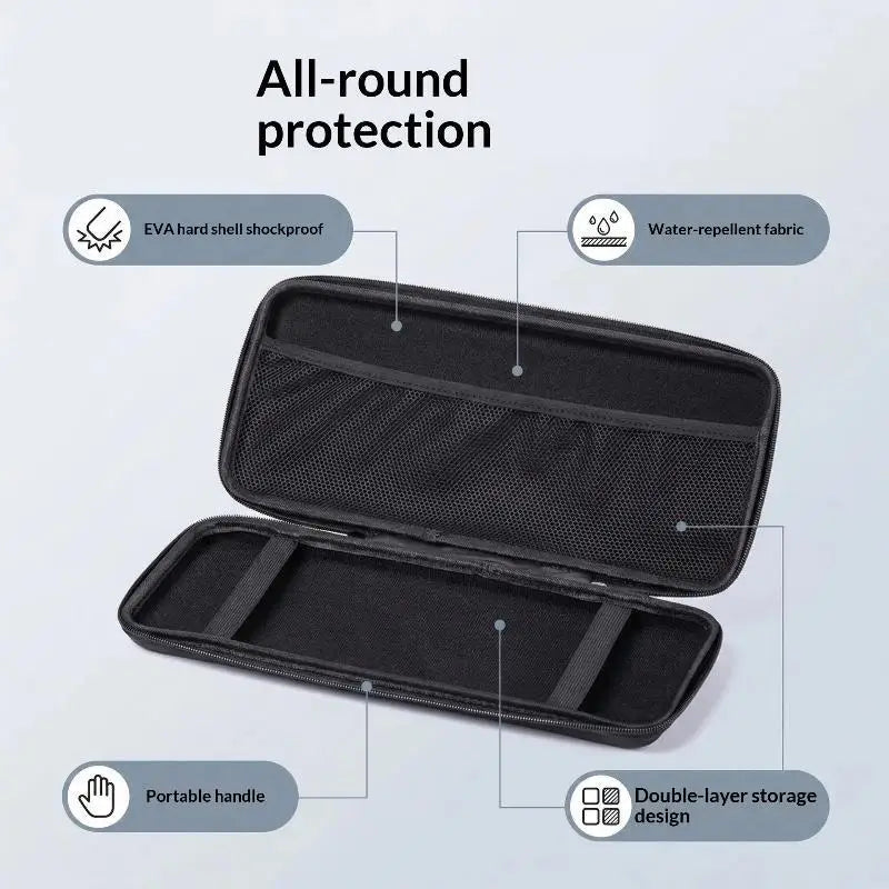 EVA Hard Case Illuminated Keyboard Bag Storage MX Keys Mini Qme