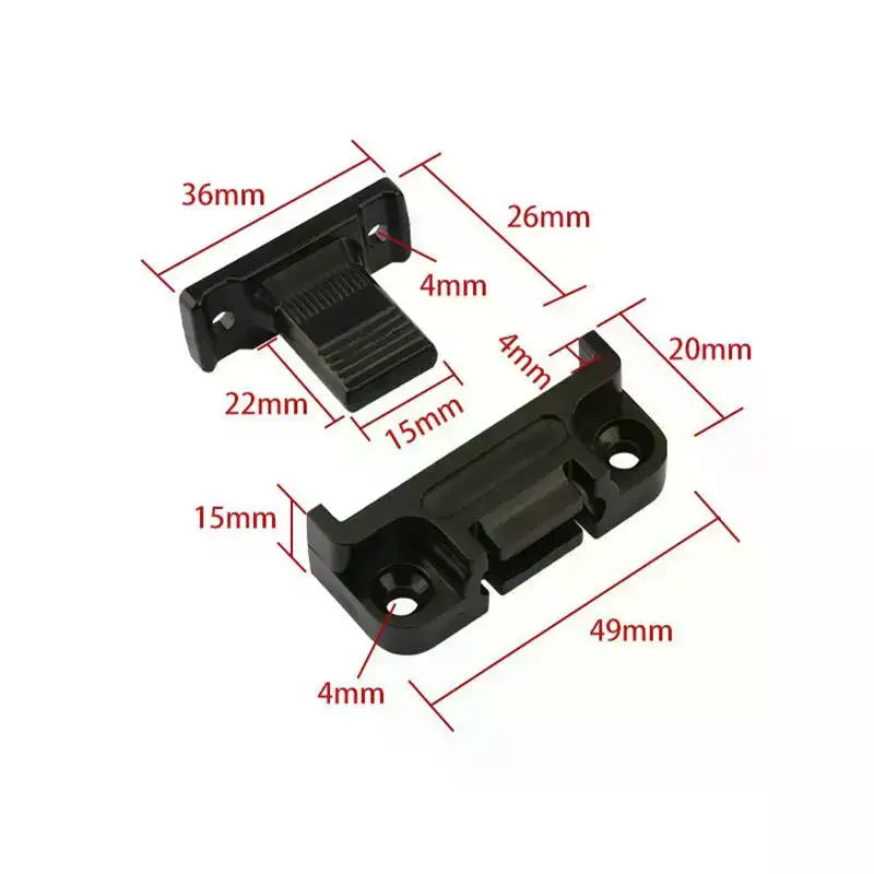Furniture Panel Connector Quick Joining Fixing Clip 10 Pieces Quick Release Furniture Clip For Wardrobe Kitchen Cabinet Bathroom Qme