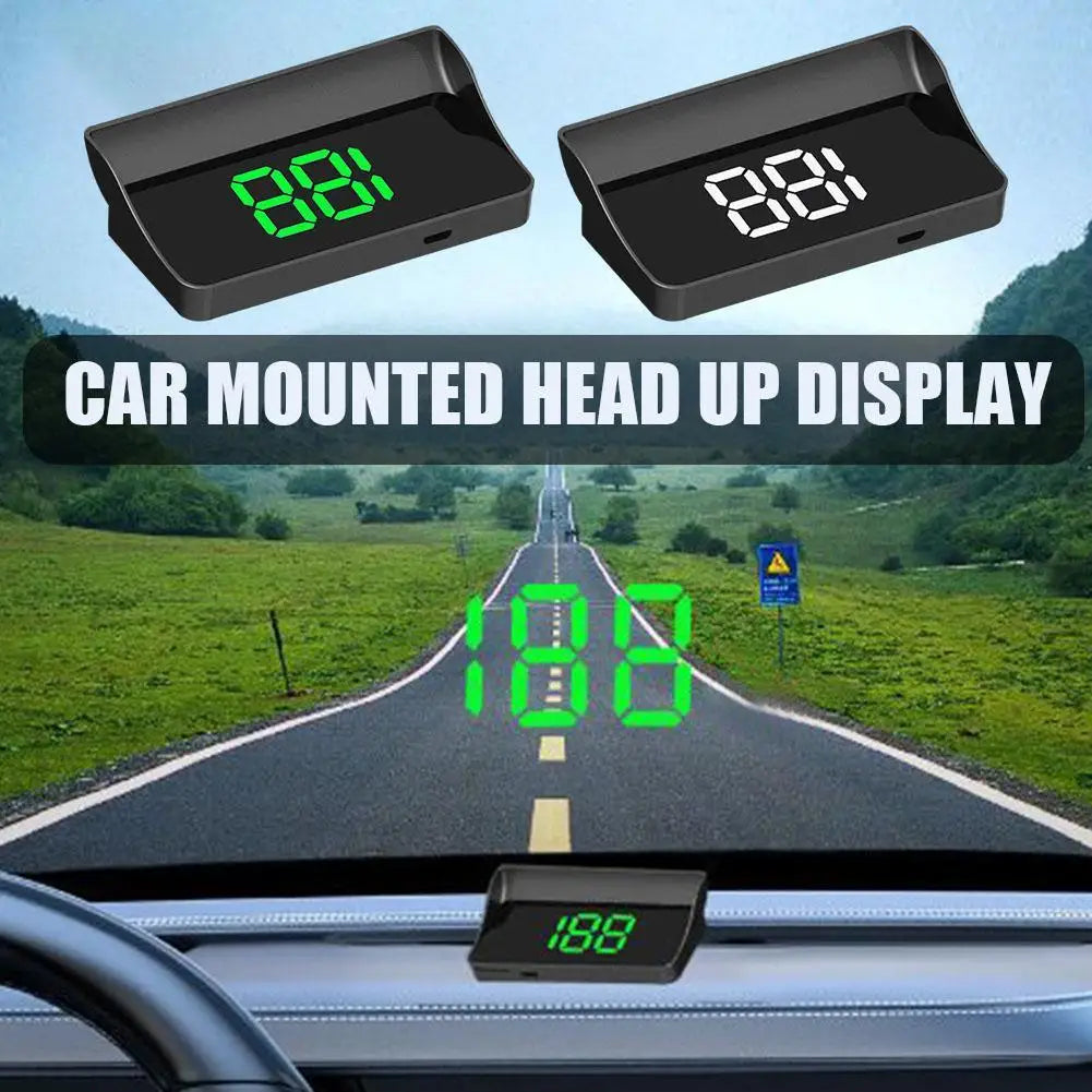 V9 Car Head Up HD Display GPS Speedometer Speed KMH Digital HUD Windshield Projector For All Cars Auto Electronics Qme