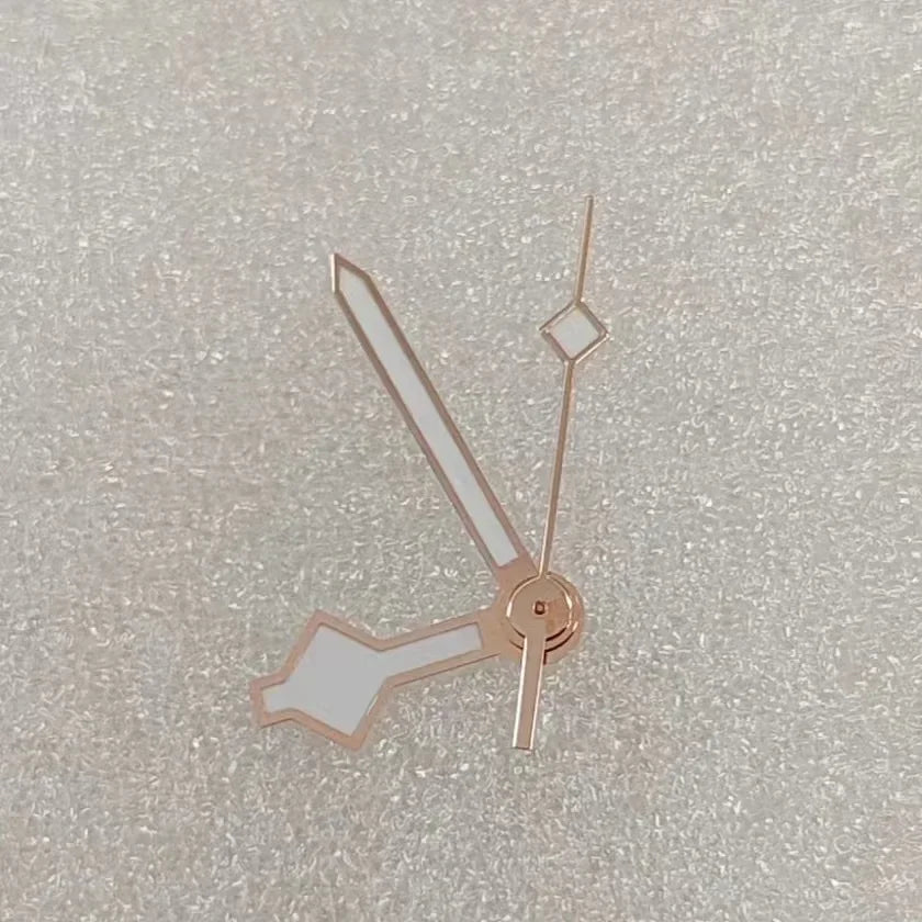 Modified Watch Hands Green Luminous Logbook Needle Silver Gold Rose Watch Accessories for NH35/NH36/4R/7S Movement Qme RGW