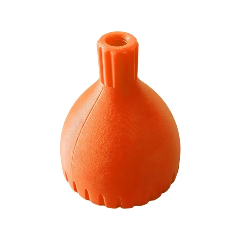 Tubeless Bike Tire Sealant Funnel, Easy Pour Bicycle Wheel Repair Inject Funnel MTB Road Bike Tyre Maintenance Tool Qme Orange