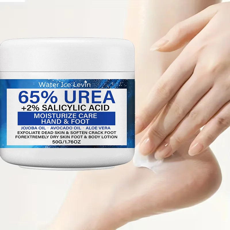 Urea Foot Cream with Salicylic Acid, Moisturizing & Exfoliating for Dry, Cracked Feet Qme