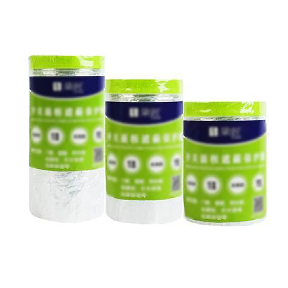 3 Sizes Pre-Taped Electrostatic Adsorption Masking Film for Spray Painting Switch Elevator Buttons Protector Covering Sheet Qme