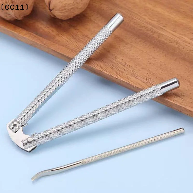 Walnut Cracker Stainless Steel Quick Crack Nut Easy Grip Heavy Duty Qme