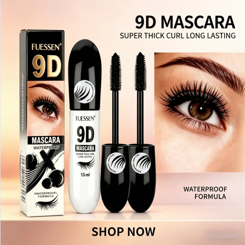 1/2/3PCS 9D Fiber Mascara Set Waterproof Durable Curling Mascara Sweatproof Anti-smudge Slimming Base Mascara for all skin types Qme