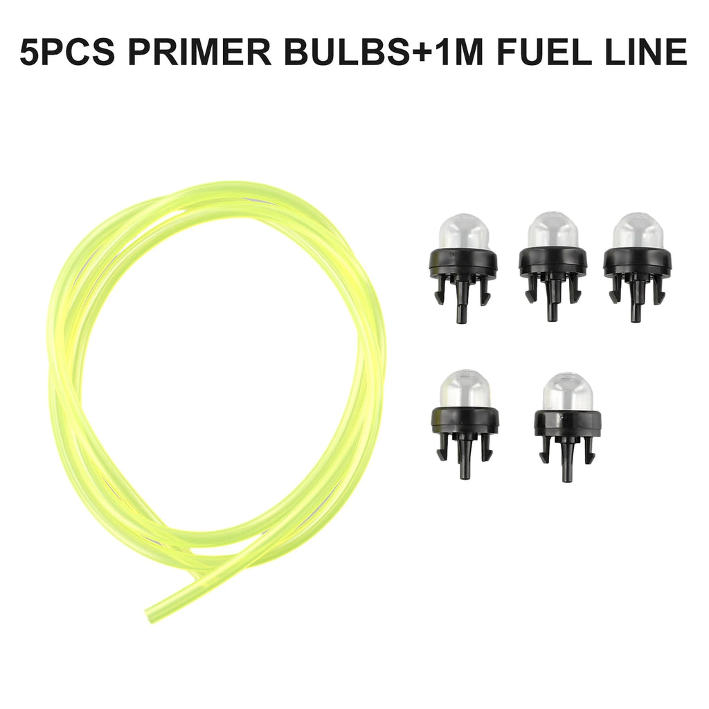 5pc Petrol Snap In Primer Bulb Fuel Pump Bulbs Fuel Line For Chainsaws Blowers Trimmer Chainsaw Carburetor For Ryobi For Stihl Qme