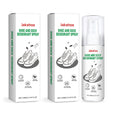 Shoes Deodorizing Spray Quickly Eliminate Odor Long Lasting Fragrance Refreshing Effective Antibacterial Shoe and Sock Deodorant Qme 2 X 100ml Boxed