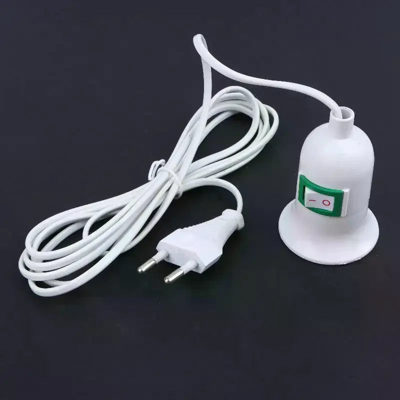 E27 Garden Lampholder 3 5 10 Meter Cable EU Plug Off Switch Perfect Qme