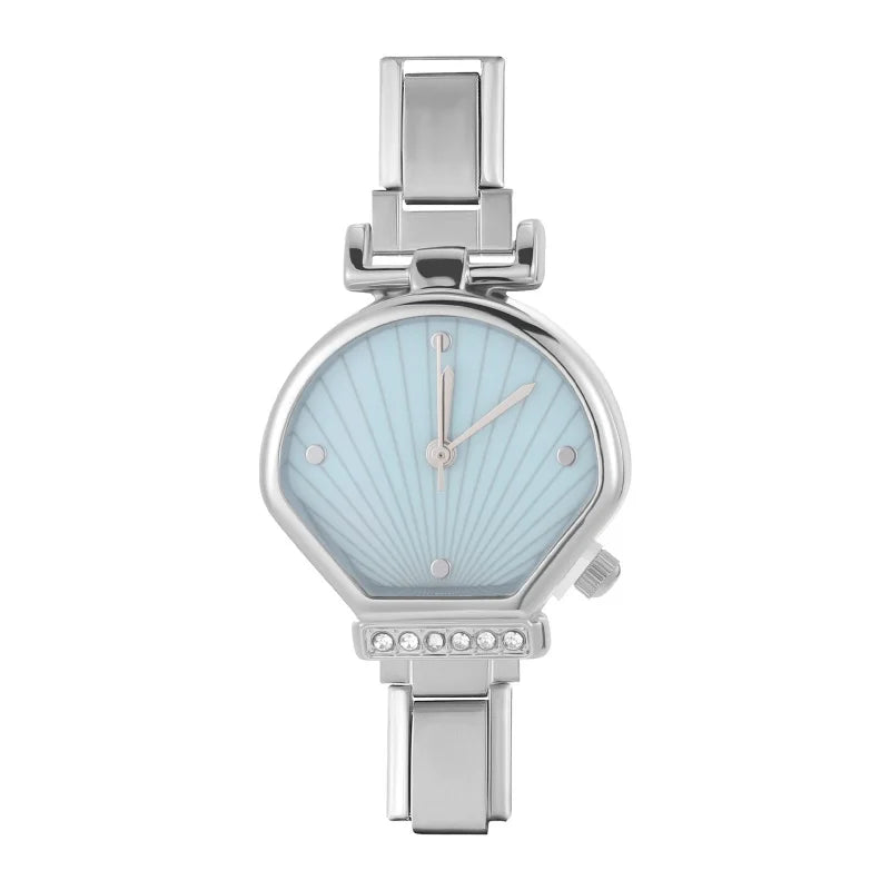 1PC Fashion Stainless Steel Ocean Series Seashell Starfish Watch Bracelet Bangle for Friend Birthday Men's Women's DIY Jewelrys Qme Style 25