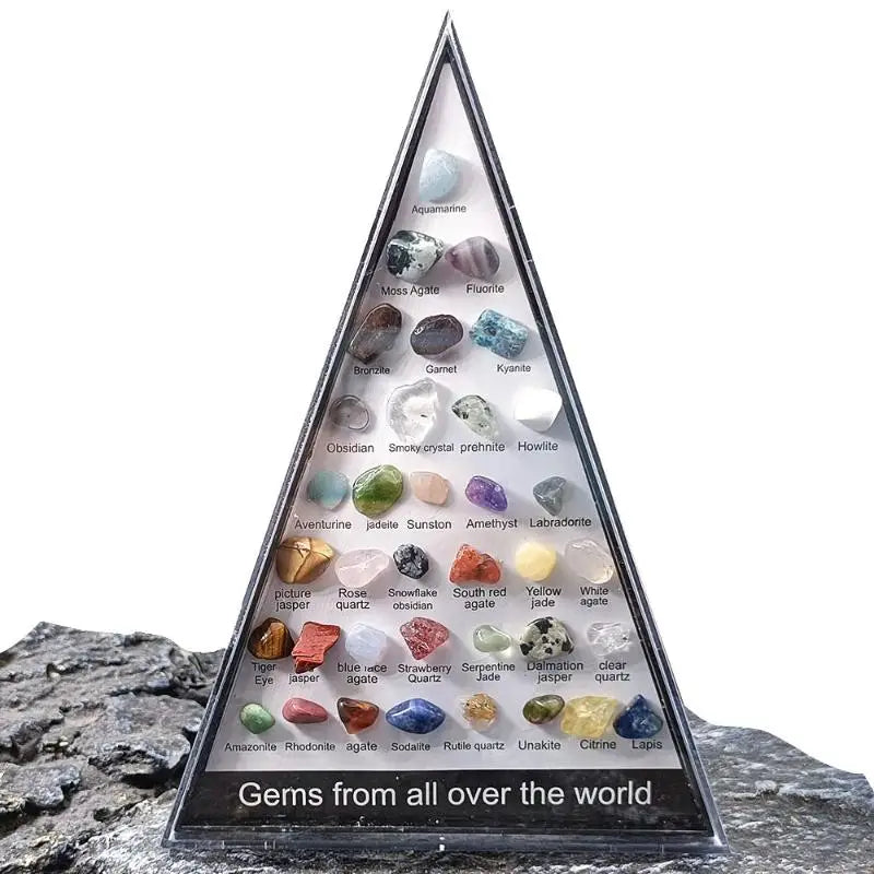 Gemstone Quartz Crystal Chakra Healing Stones Crystals Hexagon Rose Qme
