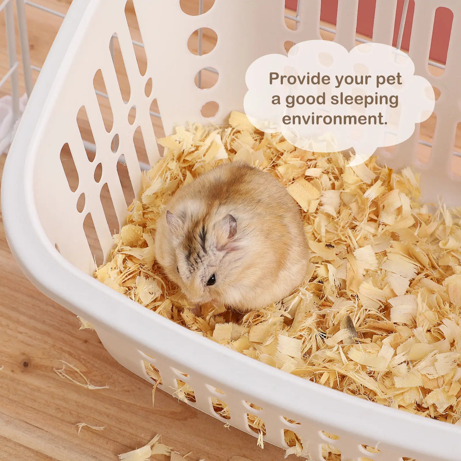 2Pcs Hamster Hanging Beds Plastic Nest Small Pet Sleeping Basket Breathable Mesh Rat Cage Accessories Rat Cage Accessories Qme