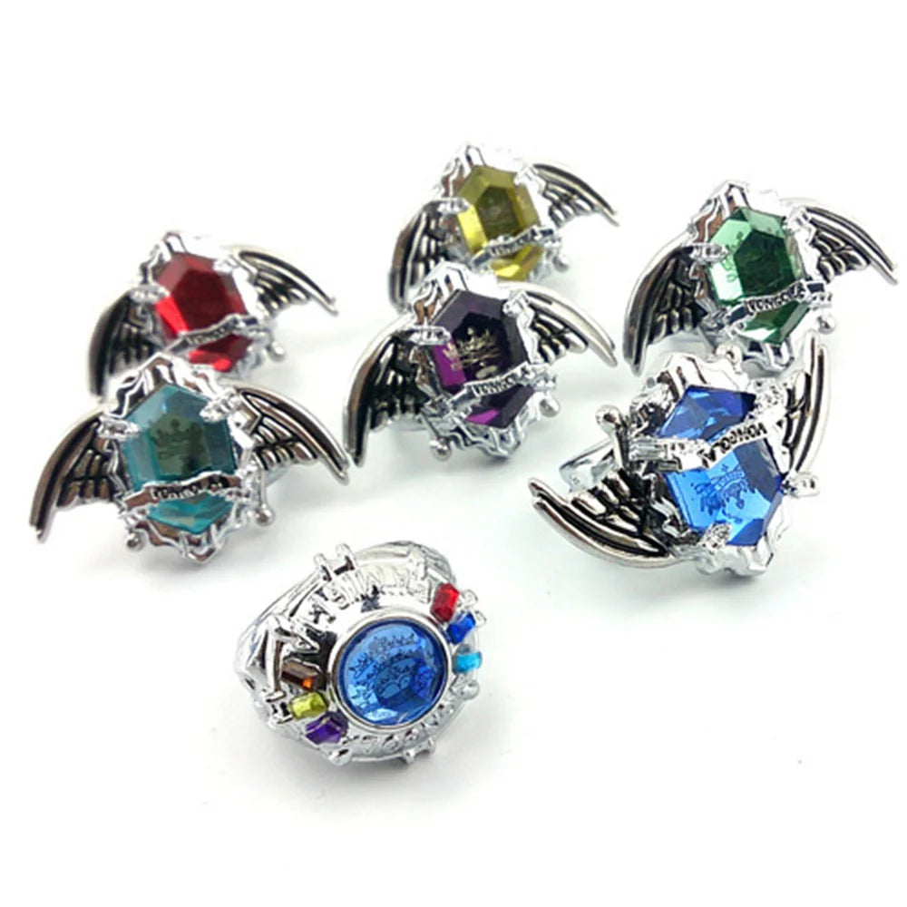 HITMAN REBORN Animation Penggli Simon Marey Hell Ring 7-Piece Gift Box Set 10th Generation Penggeli Anime Peripheral Qme