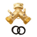 Brass Faucet Tap Connector Mixer Hose Adaptor Quick Connecter 3/4 Copper Hose Coupling Adapter Garden Watering Fittings Tool Qme as shown