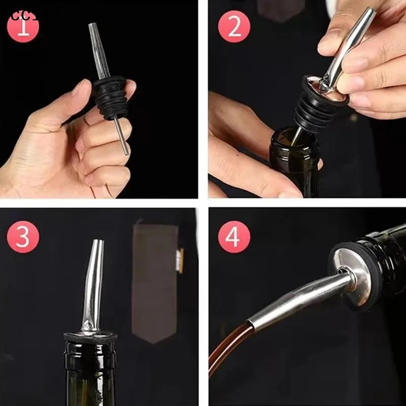 Bar Tool Wine Bottle Stopper Cap Dispenser Sprayer Lock Pourer Sauce Qme