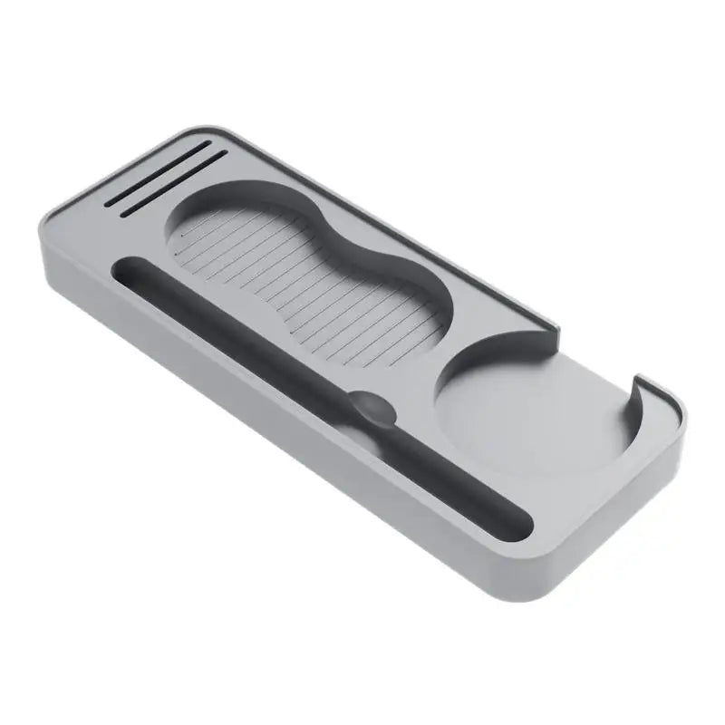 Non Slip Silicone Coffee Tamper Pad Storage Holder Espresso Tools Qme Gray