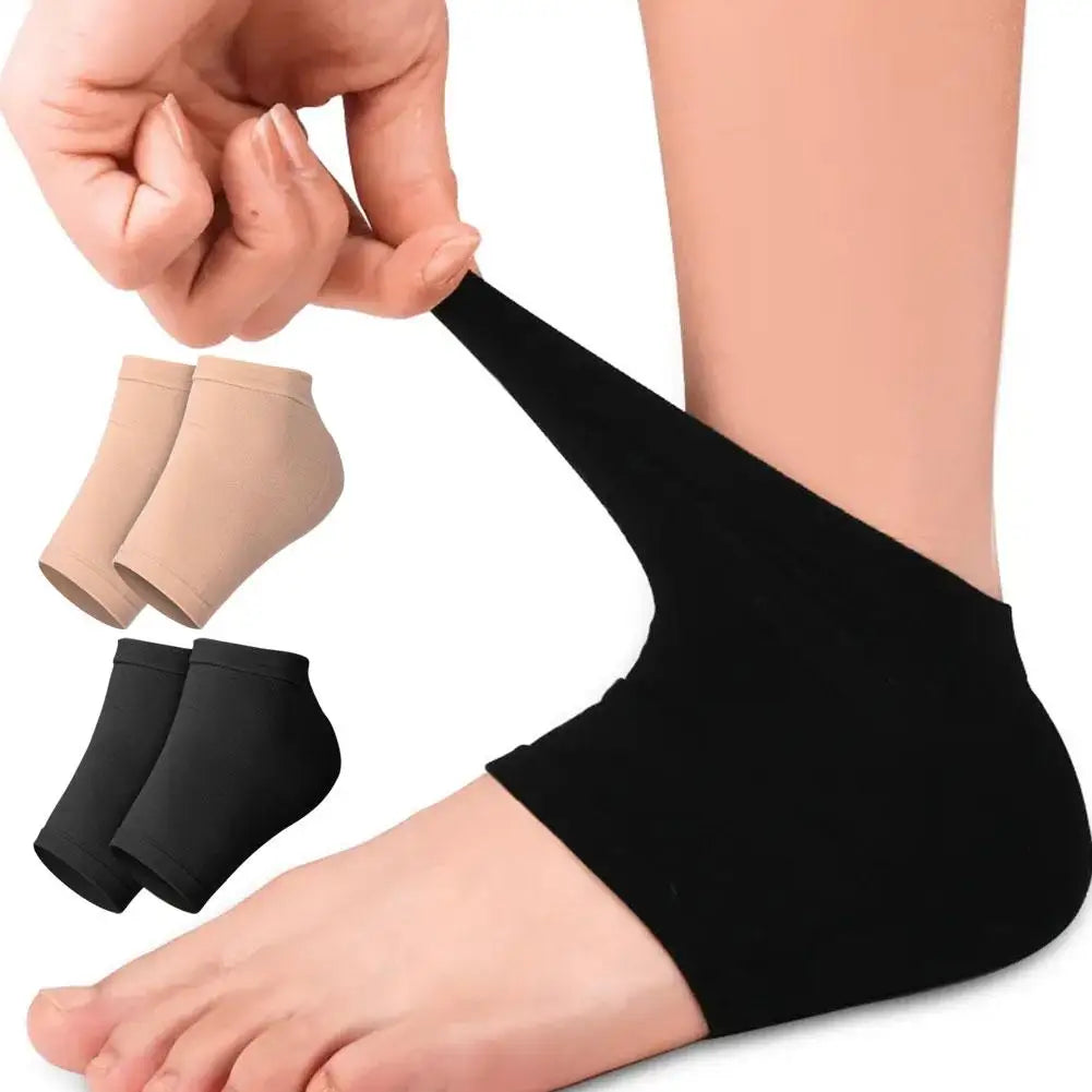 2PCS Gel Moisturizing Heel Socks Spa Sock For Foot Care Gel Heel Socks For Dry Cracked Dry Feet Skin Gel Heel Repair Socks Tools Qme