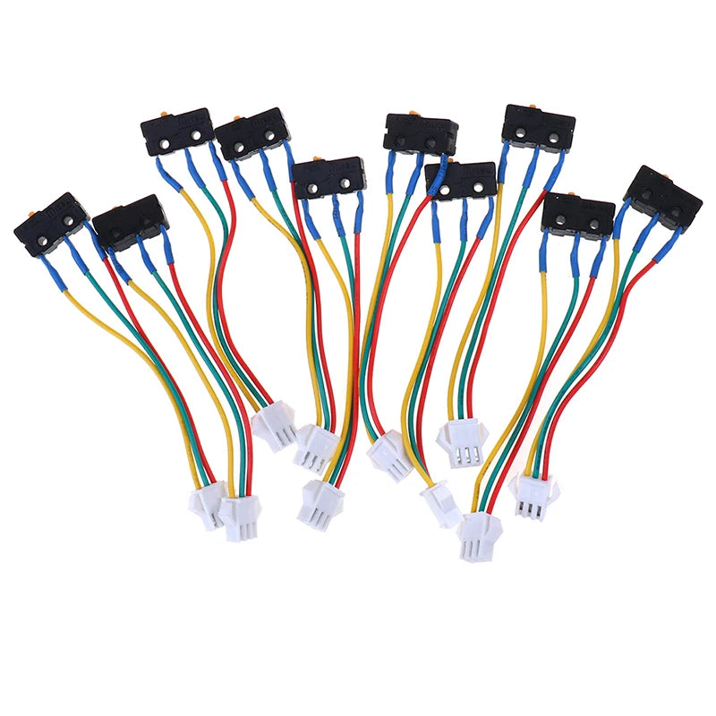 Flame Retardant Metal Micro Switch 3 Wires 0 6x1x2cm Gas Water Heater Qme