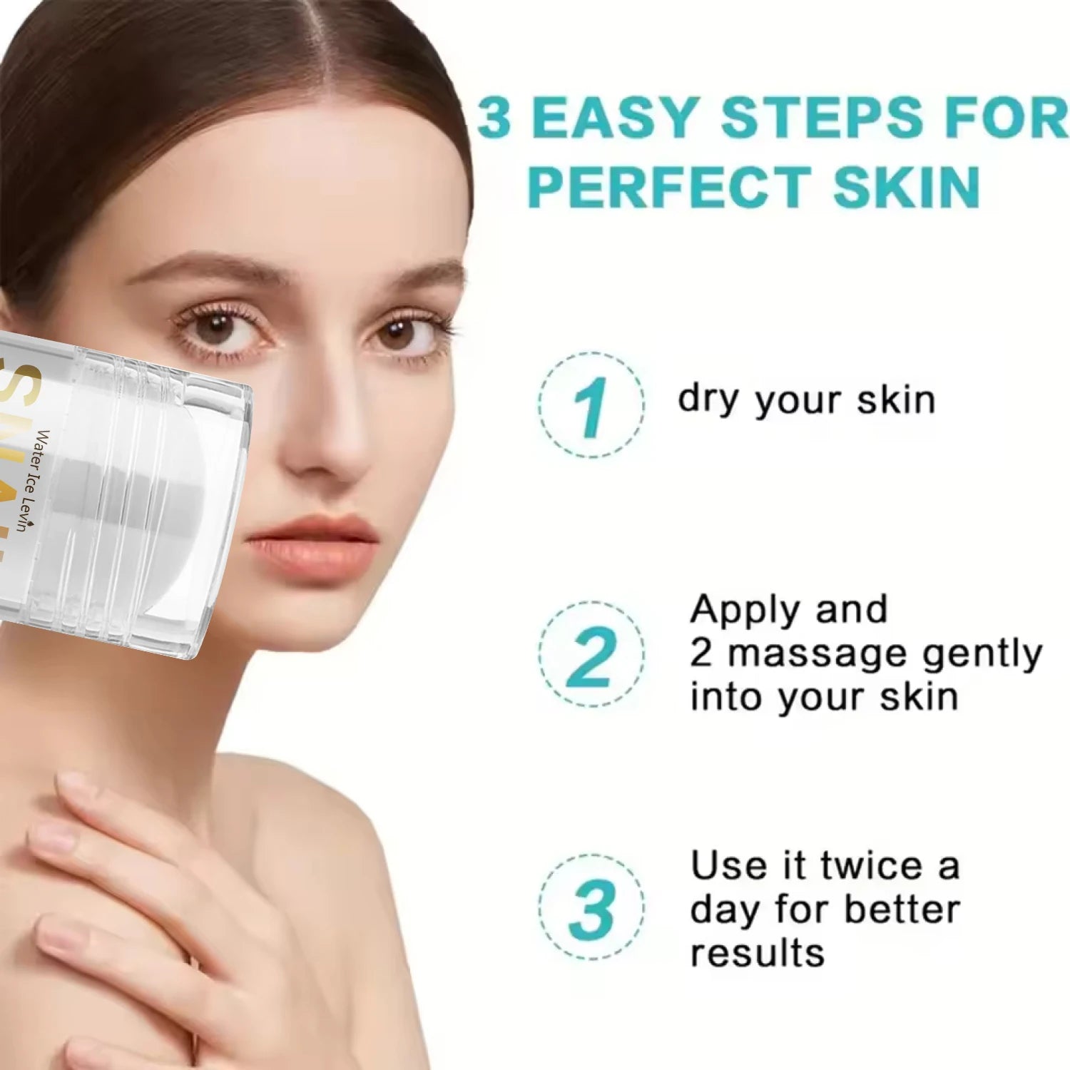 Snail Anti-Aging Bar Collagen Moisturizing and Nourishing Damaged Face Lift Smooth Bright Whitening Skin Care Day Cream Qme