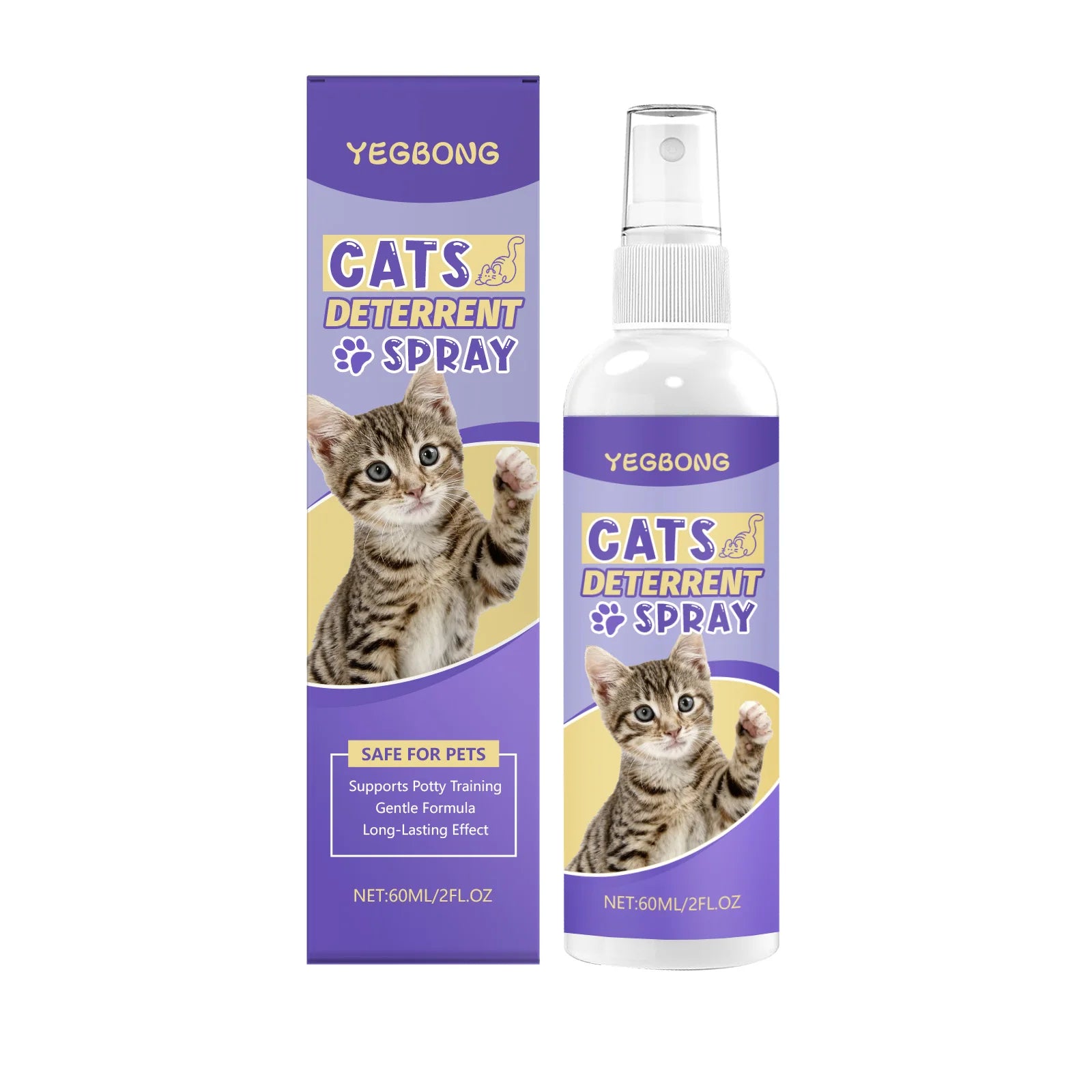 Pet Toilet Training Spray Induce Cat Pee Positioning Defecation Correct Bad Habit Reduce Scratching Behavior Cat Training Spray Qme 60ml Boxed