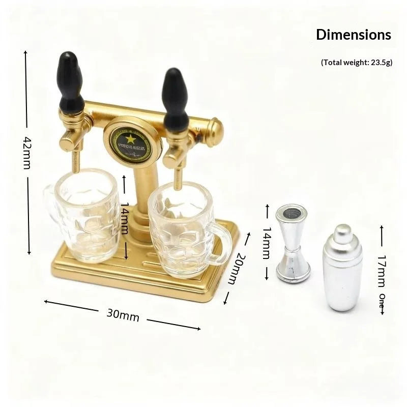 Food Play Mini Beer Cup Toy Dollhouse Miniature Scene Ornament Qme Default Title